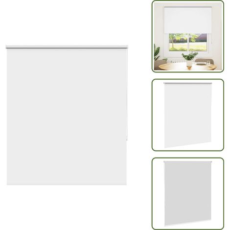 Verdunkelungsrollo Weiß 125x150cm Stoffbreite 121,6cm Polyester - Verdunkelungsrollo - Verdunkelungsrollos - Rollo - Verdunklungsrollo (1/5)