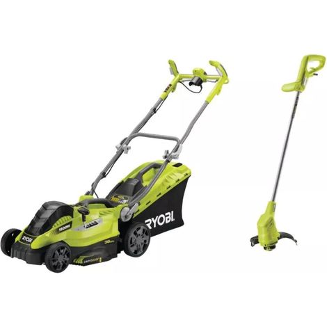 kit tagliaerba e tagliabordi elettrico ryobi "rlm15e36h e rlt3525" 36cm 1500w 25cm 350w