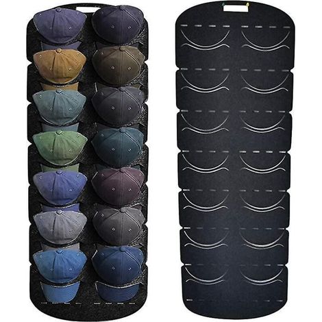 Porte-casquettes de baseball, organisateur de chapeaux suspendu à la porte - 1 pièce (1/4)