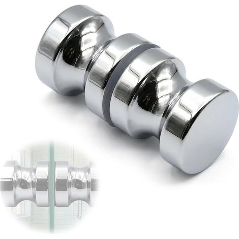 Poignée de Porte de Douche en Alliage d'Aluminium, Poignée de Porte de Douche Résistante à l'Humidité, Adaptée pour Douche, Salle de B ain, Bureau et Hôtel - 1 Pièce (1/5)