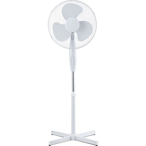 V-TAC Kreuzfußventilator, 40 W, höhenverstellbar (max. 120 cm), 3 Flügel, 3 Geschwindigkeiten
