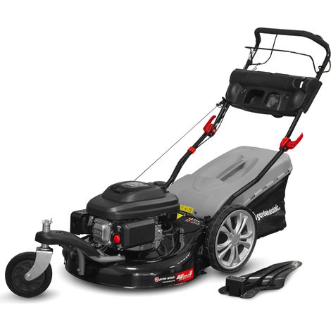 Elem Garden Technic – Tondeuse thermique tractée 196cc – Largeur de coupe 55cm – Bac de ramassage 65L – Démarrage manuel easy start – Pour terrains jusqu'à 2500m²