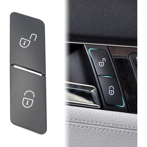 Reemplazo botón bloqueo/desbloqueo puerta conductor. Compatible con Mercedes Benz Clase C (W204), Clase E (W212), ML-W166, GLK-X204, CLA-W117, B-W246 (lado izquierdo).