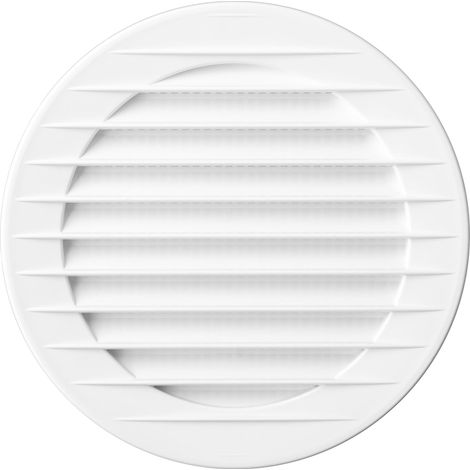 Rejilla redonda con malla FI 80 blanca - RX 02-215