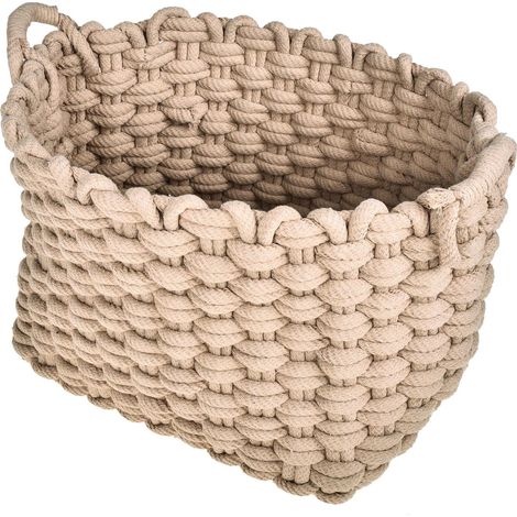 Cesto Ovale in Juta Corda Grossa Larghezza 39 cm (1/5)