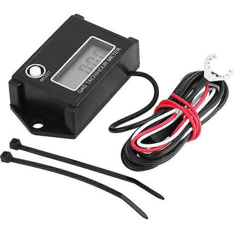 Tachymètre numérique LCD, compteur horaire, testeur de régime moteur pour motos 2/4 temps (1/4)
