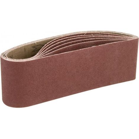 Bandes abrasives 76 x 533 mm G60+80+100 - lot de 6 pour G58146