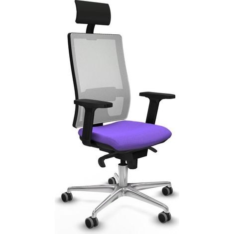 Piqueras y Crespo Horna Silla de oficina lila cómoda (1/3)