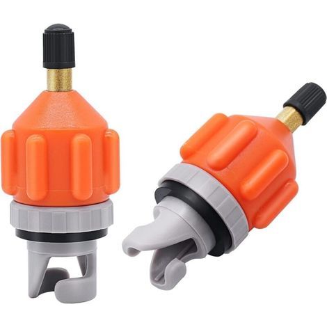 Set mit 2 aufblasbaren Pumpenadaptern für Stand-Up-Paddleboards – Universeller Standard-Schrader-Ventiladapter, Pumpenkopf-Anschlussadapter für Schlauchboote, Kajaks und Paddleboards (1/5)