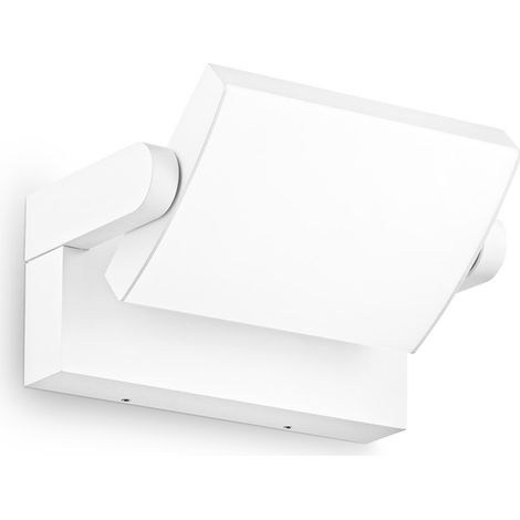 Applique Moderna Swipe Alluminio Bianco Led 20,5W 3000K Luce Calda
