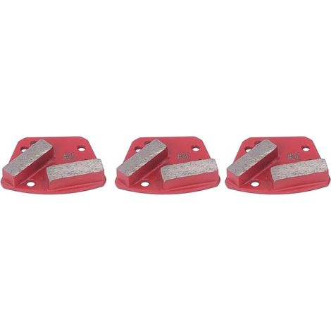 Chaussures de Meulage en Diamant, 3 Pièces, 30 Grains, Outil de Coupe de Sol en Béton Trapézoïdal, 2 Dents Longues (1/5)