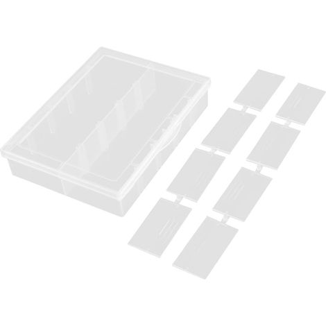 Boîte rangement pièces électroniques instellbare Kunststoff Klar (885214566b3663588682f2c617e5226c) (1/3)