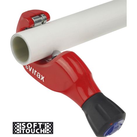 Virax – Coupe-tube multicouche 6-40 mm 210489 – Changement de molette rapide – Coupe précise Ø 6 à 40 mm – Ebavureur rotatif
