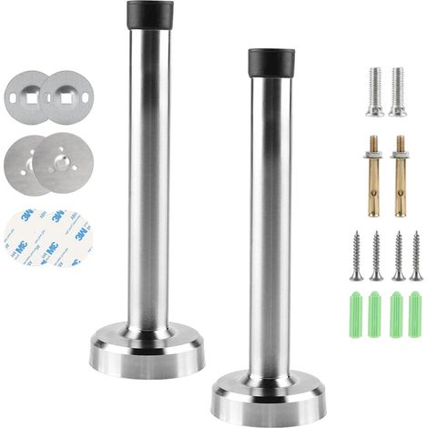 2 Stück Wandtürstopper Türstopper Wand Türstopper Wandmontage 15cm Türanschlag Stopper Edelstahl Türpuffer Door Stopper Tür Stopper Türstopper Wand Selbstklebend (1/5)