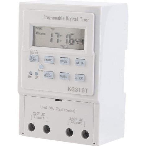 Minuterie programmable, longue durée de vie, fonction (1/5)