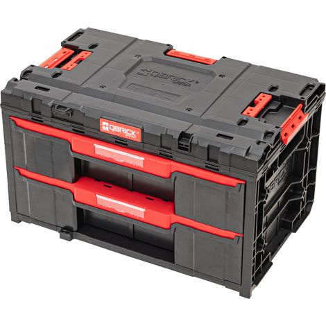Qbrick System ONE Cajón 2 Caja de herramientas 2.0 Caja de herramientas 587 x 380 x 340 mm 29 l con dos cajones