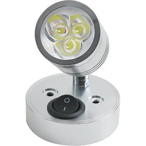 Green Mobility-Projecteur LED 12v dc 180 °, Mini lampe murale pour la maison, veilleuse, 3000-6000K, en Stock Lumière blanche chaude 3W (1/5)