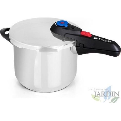 Pentola super veloce da 8 litri Orbegozo. Ø24cm. ACCIAIO INOX 18/10. Adatto a tutti i tipi di incendi.