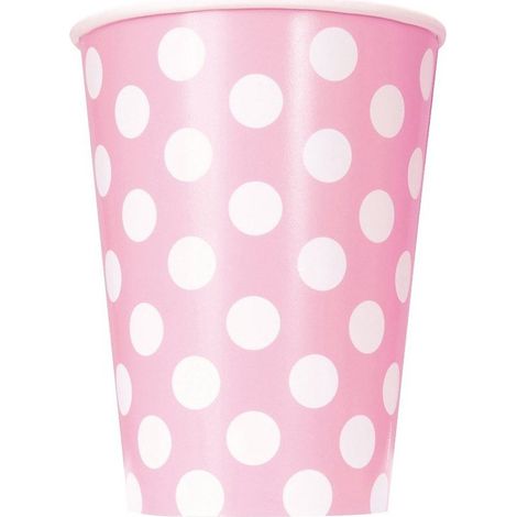 36 Gobelets En Papier Rose à Pois Pour Fêtes Anniversaires Mariages Naissance Baptêmes Fêtes