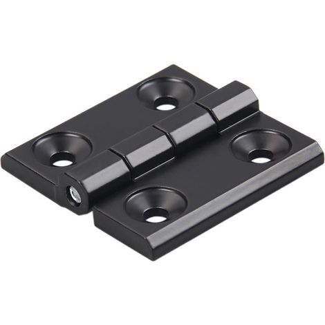 40Pièces Charnières pour Placards, Noir Charnières Aluminium, Butt Charnière à Roulement Billes, Trous de Charnière Plats Pliants, Exterieur Charnière Inox, pour Tables Pliantes, Armoires, Meubles