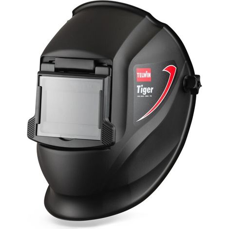 Telwin – Masque de soudure MMA MIG-MAG TI 11DIN – Protection inactinique – Verre transparent – Classe optique 1 – Léger et confortable (1/5)