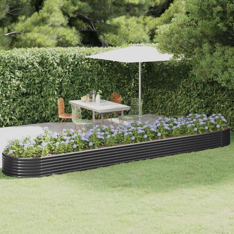 Lit surélevé de jardin,Jardinière,Pot de Fleurs Acier enduit de poudre Anthracite XZZZ884787 (1/5)