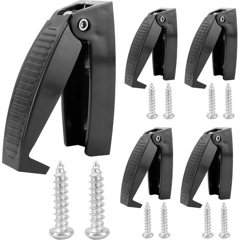 Loquet de porte rangement pour remorque, verrou camping, car noir (1/5)