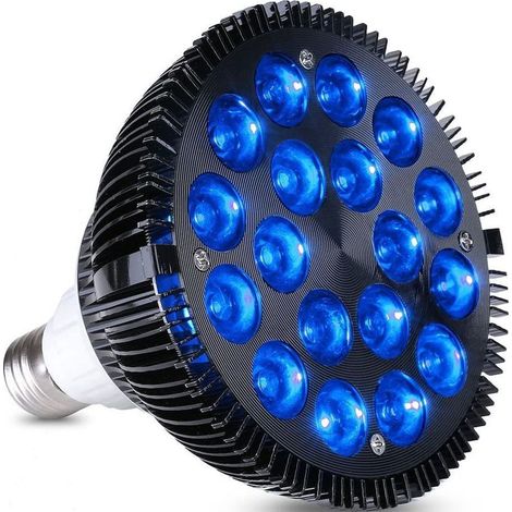 Lampe LED aquarium E27 à lumière bleue (PAR38) – Éclairage professionnel pour coraux, plantes aquatiques et croissance hydroponique – Compatible avec filtres et couvercles d’aquarium (1/3)