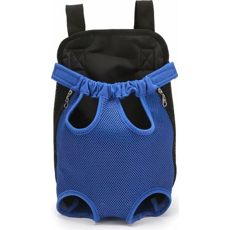Sac à Dos pour Animaux De Compagnie, Sac à Dos Réglable pour Animaux De Compagnie, Sac De Voyage pour Chien, Transporteur pour Animaux De Compagnie avec Conception Ventilée(M, Bleu) (1/5)