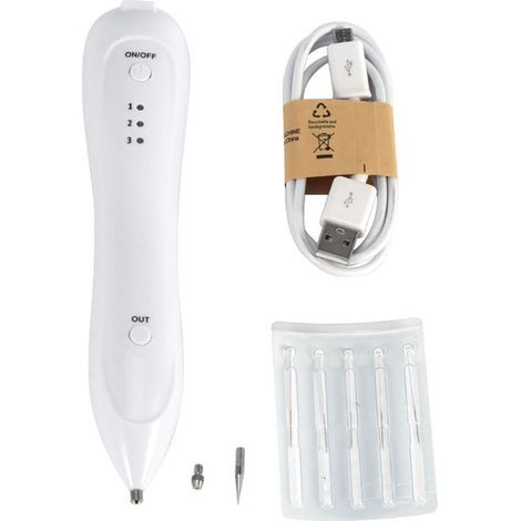 Stylo Électrolyse Portable 3 Niveaux - Élimination Taches de Rousseur et Grains de Beauté - USB Rechargeable (1/5)