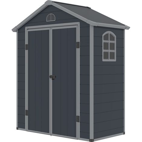 Westmann Kunststoff Gerätehaus Universo M  Anthrazit  1x2 m (1/5)
