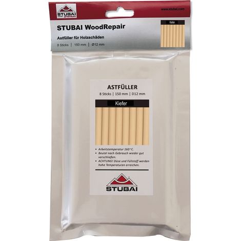 Stubai WoodRepair Holzreparatur Astfüller Füllmasse 8 Sticks x 150mm Kiefer (1/5)