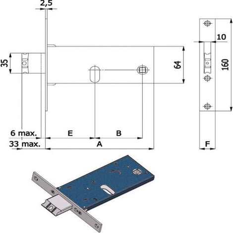 Cerradura Inf. Fasce All 16 E70 780 Omec