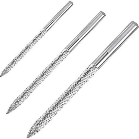 Alésoirs à pneus, coupe-pneus en carbure multi-tailles, coupe-patchs, coupe-bouchons, coupe-pneus, alésoirs en acier au carbone, outils de réparation (lot de 3, 3 mm, 4,5 mm) (1/4)