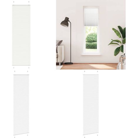 vidaXL Plissee Weiß 65x200 cm Stoffbreite 64,4 cm Polyester (1/5)