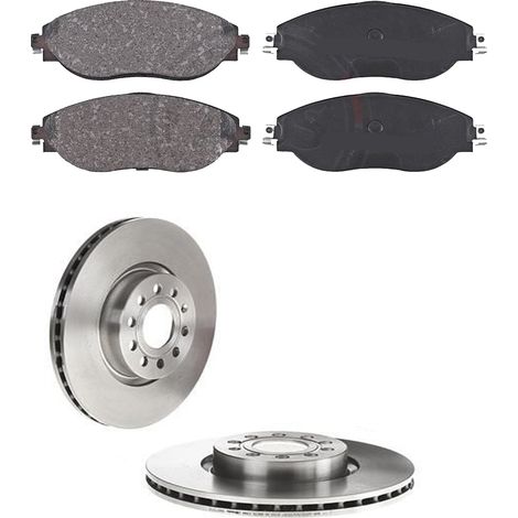 KIT FRENI ANTERIORI compatibile con VW SHARAN (7N1,7N2) - DISCHI + PASTIGLIE OEM: P 85 131 , P 85 112 / 17558 , 18087 /SOSTITUZIONE DIRETTA/BASSA POLVERE/SILENZIOSO (1/5)