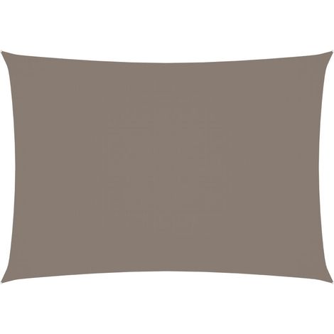 Voile de parasol Tissu Oxford rectangulaire 2x4,5 m Taupe (1/5)