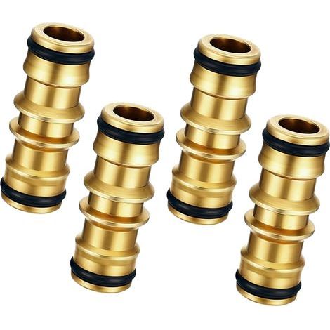 4 Raccords 1 2 Pouce pour Tuyau Arrosage Jardin, Adaptateur Robinet avec Connexion Flexible pour Système Irrigation et Distribution Eau (1/5)