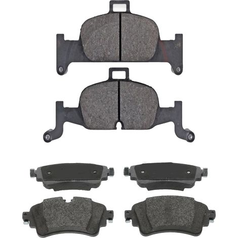 KIT PASTIGLIE FRENO ANTERIORI E POSTERIORI compatibile con AUDI Q5 (FYB) / PASTIGLIE FRENANTI AUTO OEM FDB4616,FDB4617 / SOSTITUZIONE DIRETTA / BASSA POLVERE / SILENZIOSO
