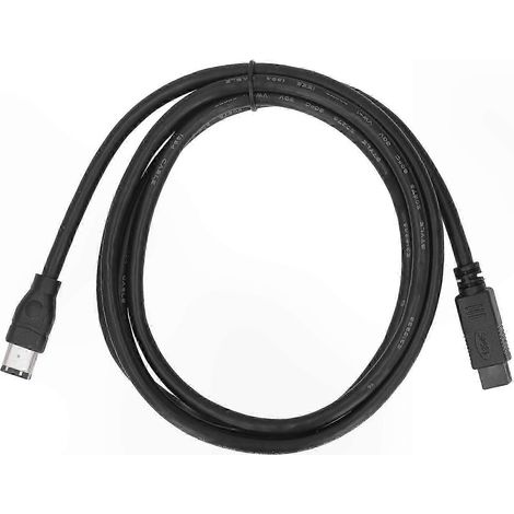 Câble Firewire 9 broches vers 6 broches, transfert de données à 800 Mbps, compatible caméscopes, appareils photo, imprimantes et scanners, longueur 1,8 mètres. (1/5)