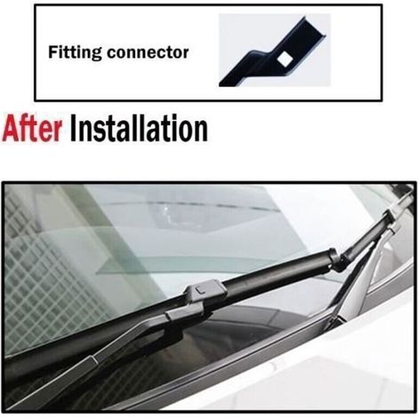 Lot de 3 Balais d\'essuie-glace avant + arrière Pour Peugeot 208 2012 2013 2014 2015 2016 2017 2018