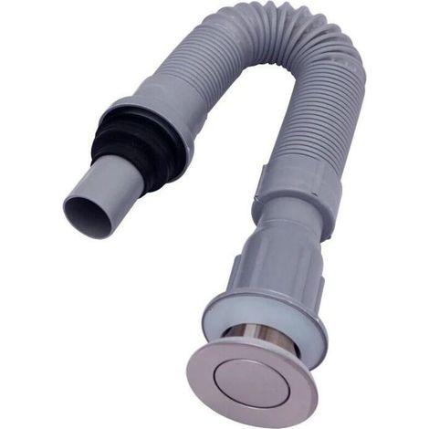 Robinetterie de salle de bains, vasque, lavabo, tuyau de descente intégré, joints en S en plastique, tuyau de descente (1/5)