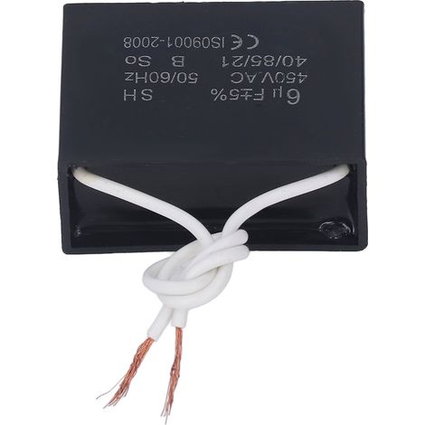 Condensateur de démarrage 450V AC 6μF pour moteur électrique, ventilateur, pompe à eau, compresseur