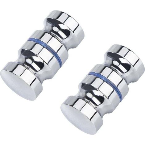 Set mit 2 Duschtürgriffen – 30 mm. Geeignet für Bad, Küche und Büro – Crezuo