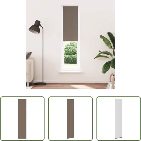 vidaXL Lichtschutz - Verdunkelungsrollo Kaffeebraun 50x210cm Stoffbreite 45,7 cm (1/5)