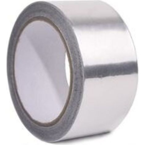 Ruban adhésif en aluminium, 25 mm x 50 m, résistant aux hautes températures, résistant à la chaleur, outils d'entretien (lot de 1) (1/4)