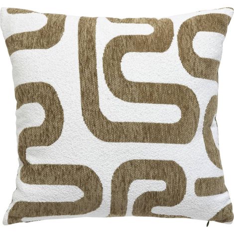 Safina cuscino jacquard verde kaki 40x40cm - Atmosphera créateur d'intérieur (1/4)