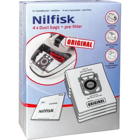 Original Nilfisk Staubsaugerbeutel 4 Stk. (1/10)