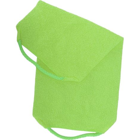 Gant de toilette exfoliant élastique, serviette de bain de massage nettoyante et lavable, vert (1/5)