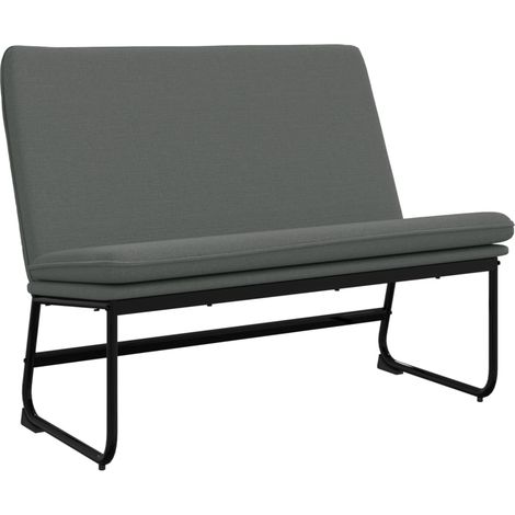Banco 100 x 75 x 76 cm tela gris oscuro 020010627
